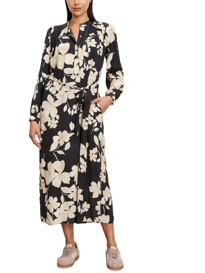 Velvet By Graham & Spencer Josepha Floral Maxi Dress In Black
