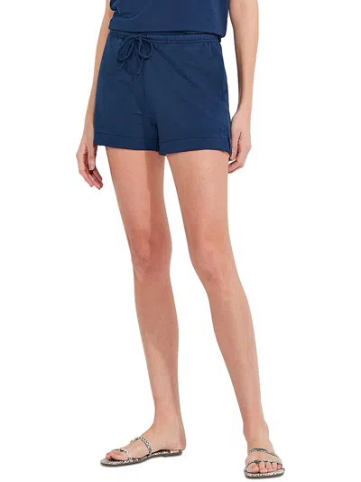 Nic + Zoe Womens Stretch Cotton Casual Shorts In Purple