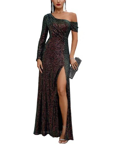 Amanda Royal Maxi Dress In Multi