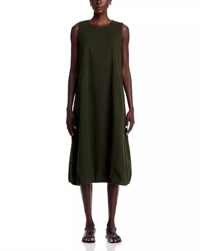 Eileen Fisher Lantern Dress In Green