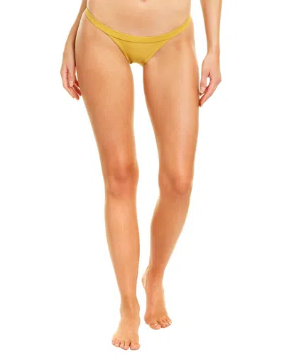 Charlie Holiday Vacay Barron Tanga Bikini Bottom In Yellow