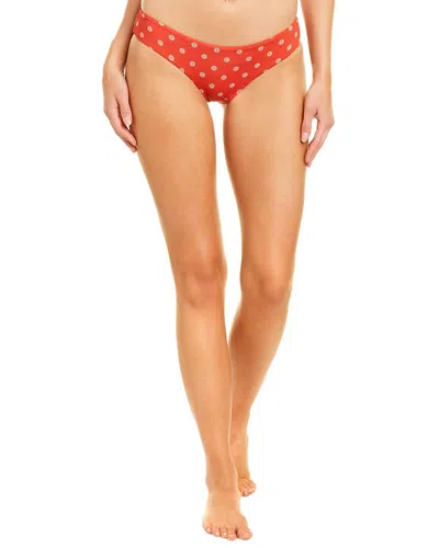 Charlie Holiday Vacay Villa Standard Cut Bikini Bottom In Red