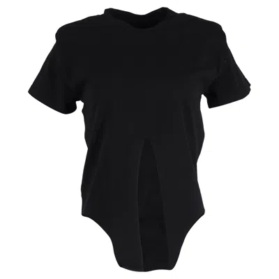 Isabel Marant Front Tie T-shirt In Black Cotton In Black