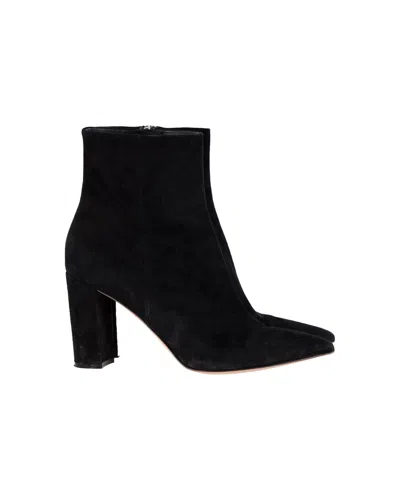 Gianvito Rossi Keinna 85 Suede Ankle Boots In Black