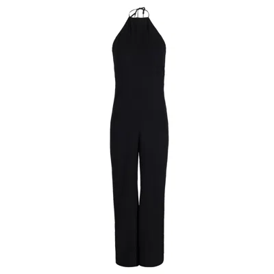 Ba&sh Halter Jumpsuit In Black Viscose In Black