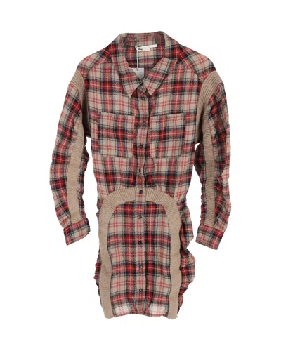Stella Mccartney Wren Ruched Dress In Multicolor Cotton In Multi