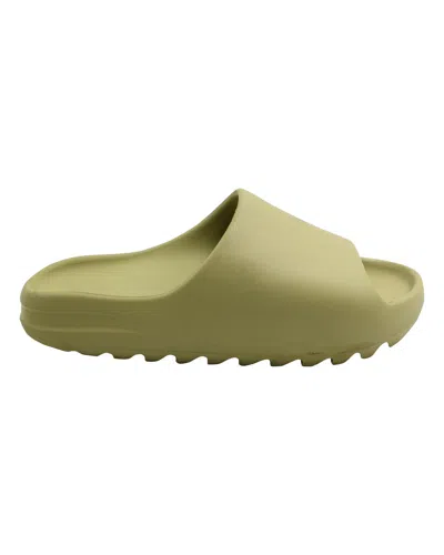 Yeezy Resin Slides In Green Rubber In Green