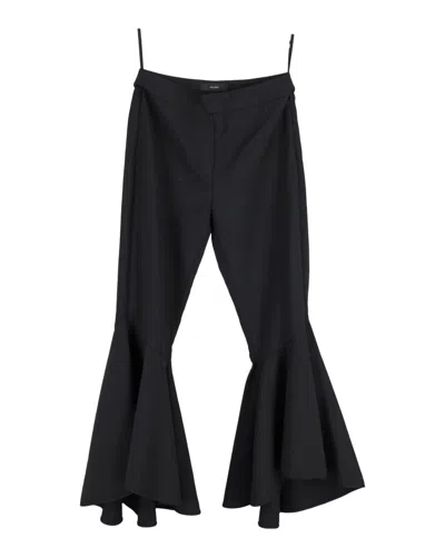 Ellery Flared Trousers In Black Polyester In Black