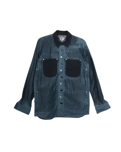 Junya Watanabe Comme Des Garcons Man Button Front Shirt In Multicolor Cotton In Multi