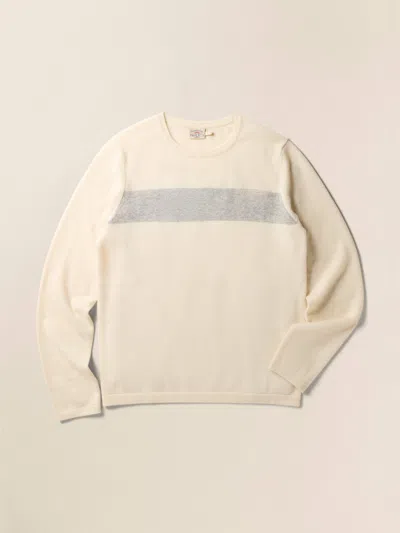Faherty Coastal Crewneck Sweater In Coastal Cream