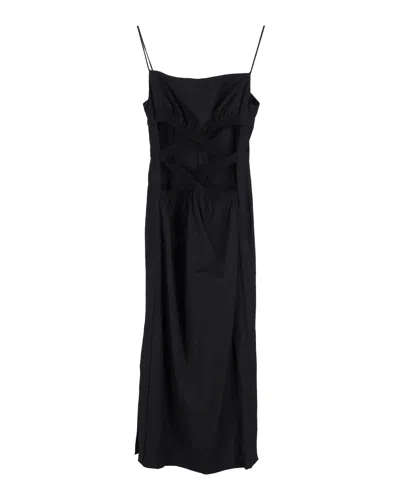 Christopher Esber Cutout Maxi Dress In Black Wool In Black