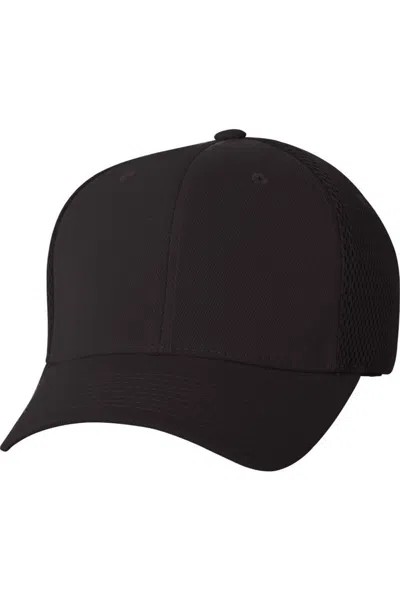 Flexfit Ultrafiber Mesh Cap In Black