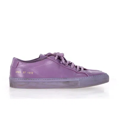 Common Projects Achilles Low-top Sneakers In Purple Leather In Purple