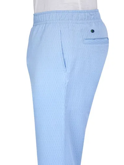 Construct Con.struct Diamond Print Drawstring Performance Pants In Lt Blue
