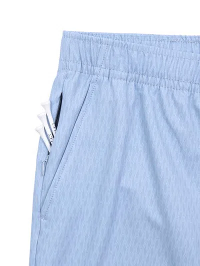 Construct Con.struct Diamond Print Drawstring Performance Pants In Lt Blue