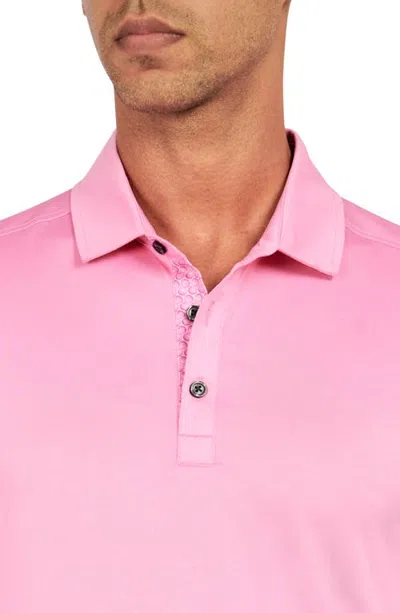 Construct Con.struct Solid Performance Golf Polo In Pink