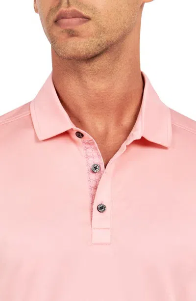 Construct Con.struct Solid Performance Golf Polo In Coral