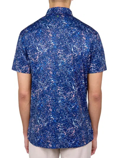 Construct Con.struct Splatter Print Performance Button-down Shirt In Multi