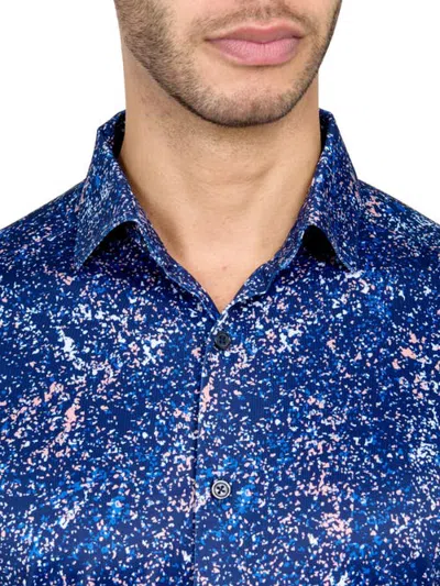 Construct Con.struct Splatter Print Performance Button-down Shirt In Multi