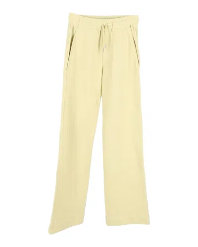 Dries Van Noten Dries Van Noted Drawstring Sweat Pants In Yellow Wool In Yellow