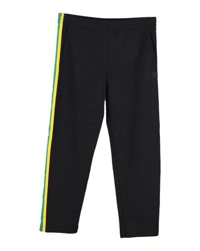 Acne Studios Norwich Face Track Pants In Black Polyester In Black