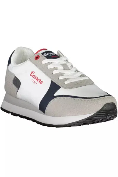 Carrera White Polyester Sneaker In White