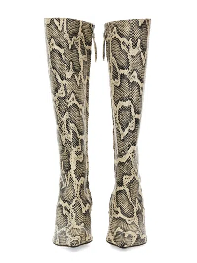 Aeyde Bottes À Imprimé En Cuir In Multicolor