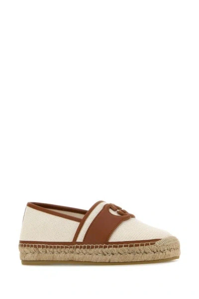 Gucci Beige Cotton And Linen Espadrilles For Men In White