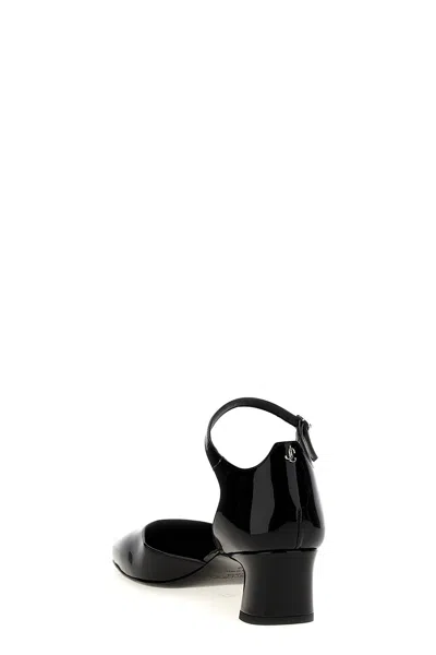 Jimmy Choo Pixie Mary Jane Block-heel Shoes In Black