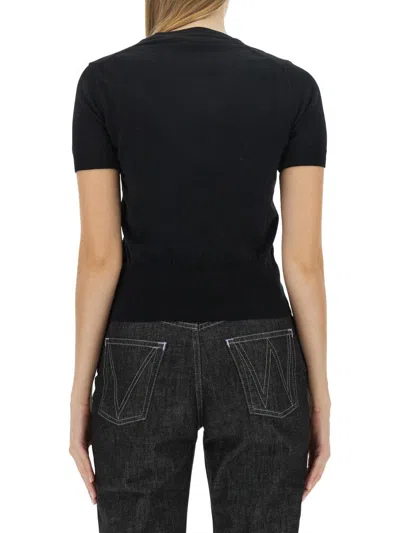 Vivienne Westwood Bea Short Sleeve Sweater In Black