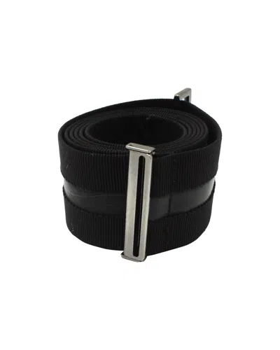 Jil Sander Belt In Black Canvas In Black