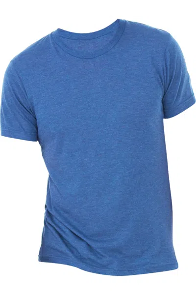 Bella+canvas Canvas Mens Triblend Crew Neck Plain Short Sleeve T-shirt In Multi