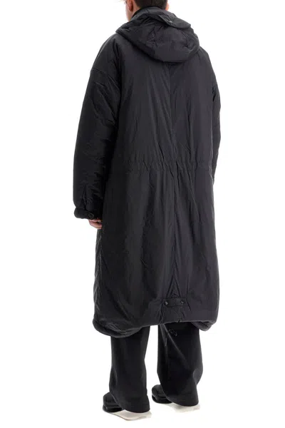 Shop Y-3 Long Padded Nylon Parka Coat In Black