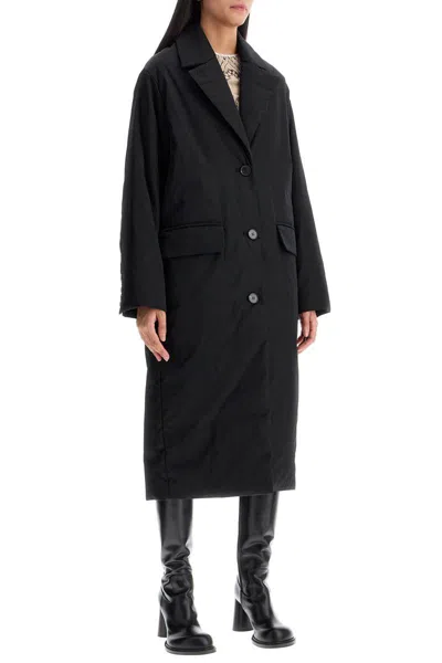 Shop Stand Studio Melita Poly-twill Coat In Black