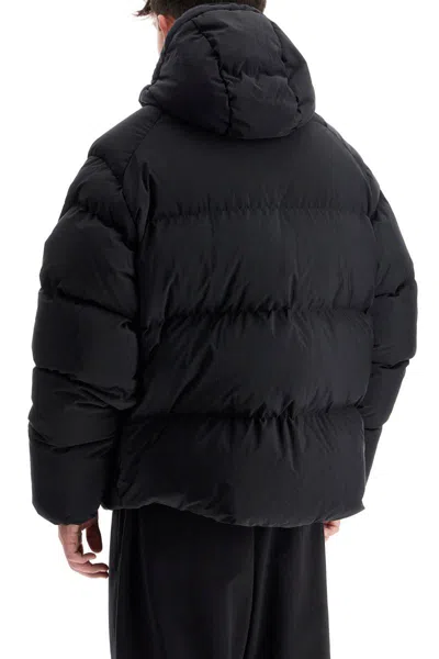 Shop Y-3 Pertex Hooded Down Jacket In Black