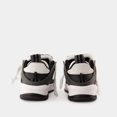 Axel Arigato Area Patchwork Sneakers In Black Leather And Fabric