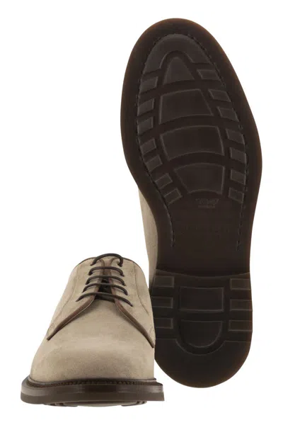 Brunello Cucinelli Suede Derby Shoes
