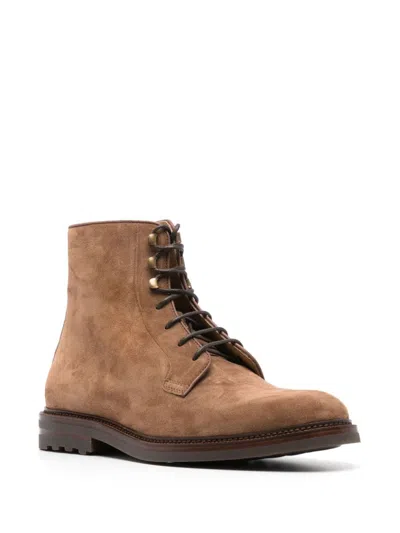 Brunello Cucinelli Men Suede Lace-up Boot
