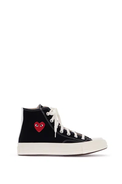 Comme Des Garçons Play X Converse Chuck 70 Multi Heart Sneakers In Black