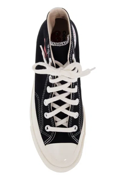 Comme Des Garçons Play X Converse Chuck 70 Multi Heart Sneakers In Black