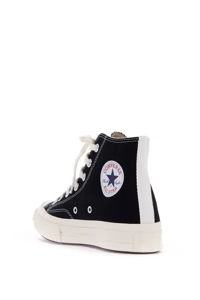 Comme Des Garçons Play X Converse Chuck 70 Multi Heart Sneakers In Black