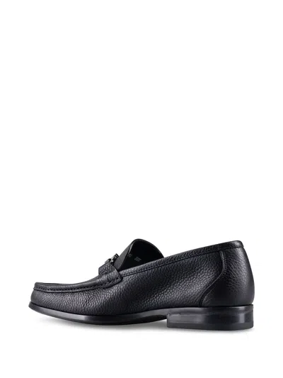 Ferragamo Leather Loafers With Gancini Details