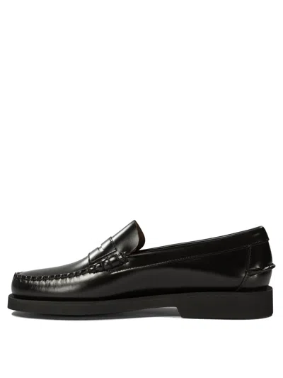 Sebago Black Pull-on Loafers