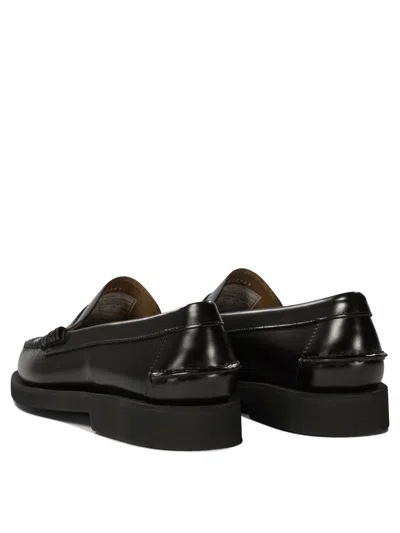 Sebago Black Pull-on Loafers