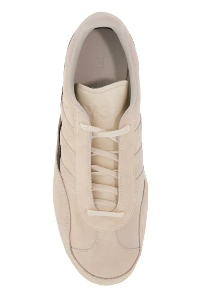 Y-3 Beige Gazelle Lace Up Sneakers