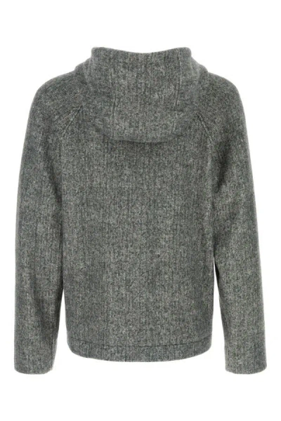Dolce & Gabbana Melange Grey Acrylic Blend Jacket In Gray