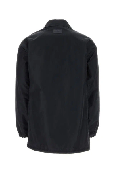 Dolce & Gabbana Sleeved Midnight Jacket In Nylon In Blue