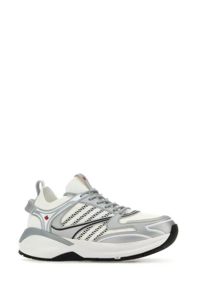 Dsquared2 Dash Panelled Mesh Sneakers In Multicolor