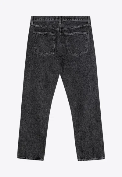 Agolde Gray Jeans In Regenerated Denim In Gray