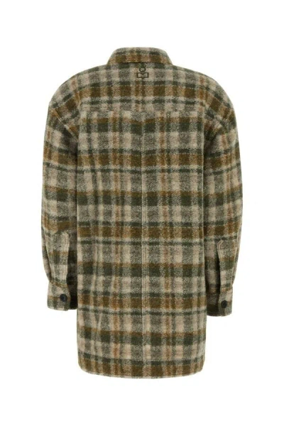 Isabel Marant Étoile Cappotto Harveli In Misto Poliestere Ricamato Donna In Multicolor